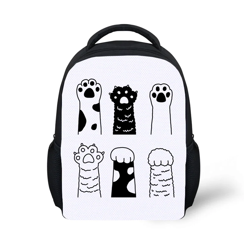 

2022 Custom New Arrivals Cute Cat Paw Sublimation Print Wholesale For Boys Girls Student Fashion Backpack Kids School Bags