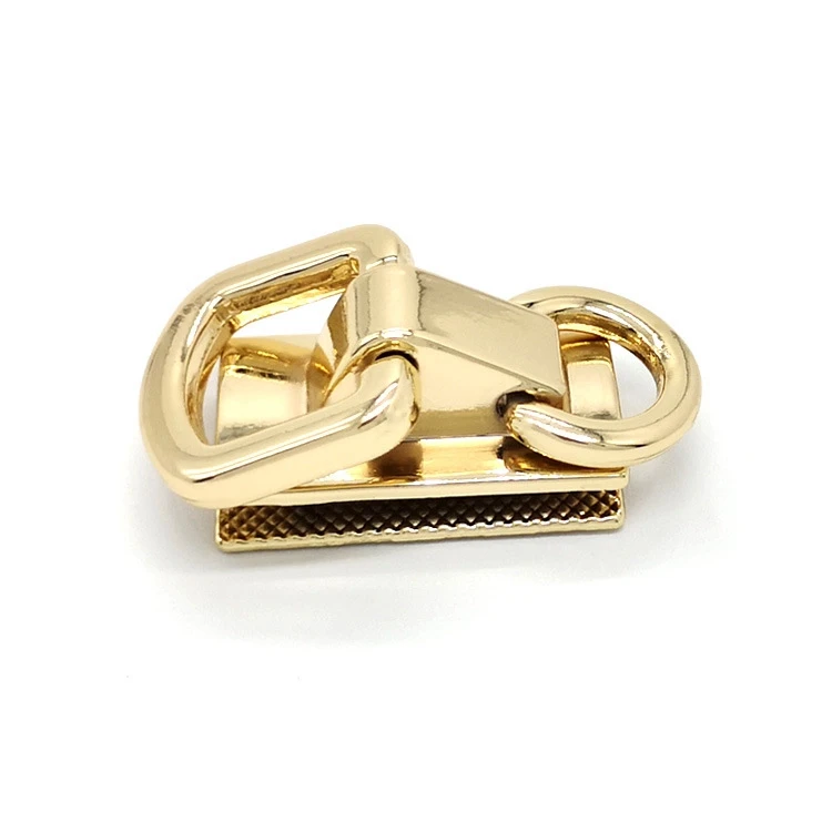 

High Quality Metal Light Gold Bag Strap Anchor Handbag Strap Ring Buckle Connector