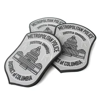 

Hook and Loop Custom Embossed Name Logo Silicone Patches Rubber PVC Military Badges for Uniform Arm