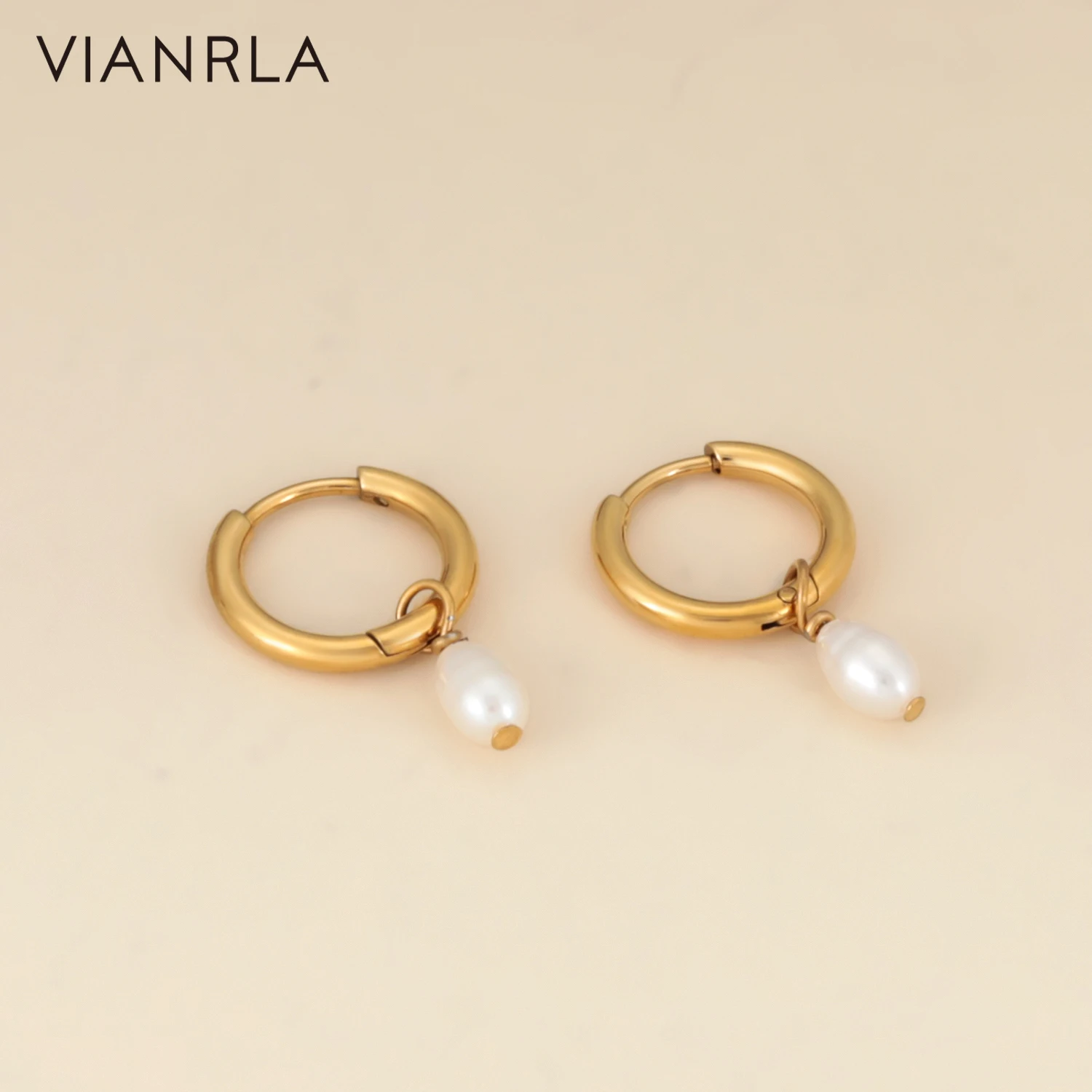 

VIANRLA Stainless Steel Jewelry Earrings 18k Gold PVD Plated Clearing Stock