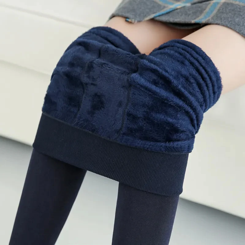 High Waist Thick Velvet Legging Solid All-Match Slim Women Sexy Leggings Fashion Winter Women's Warm Leggings H