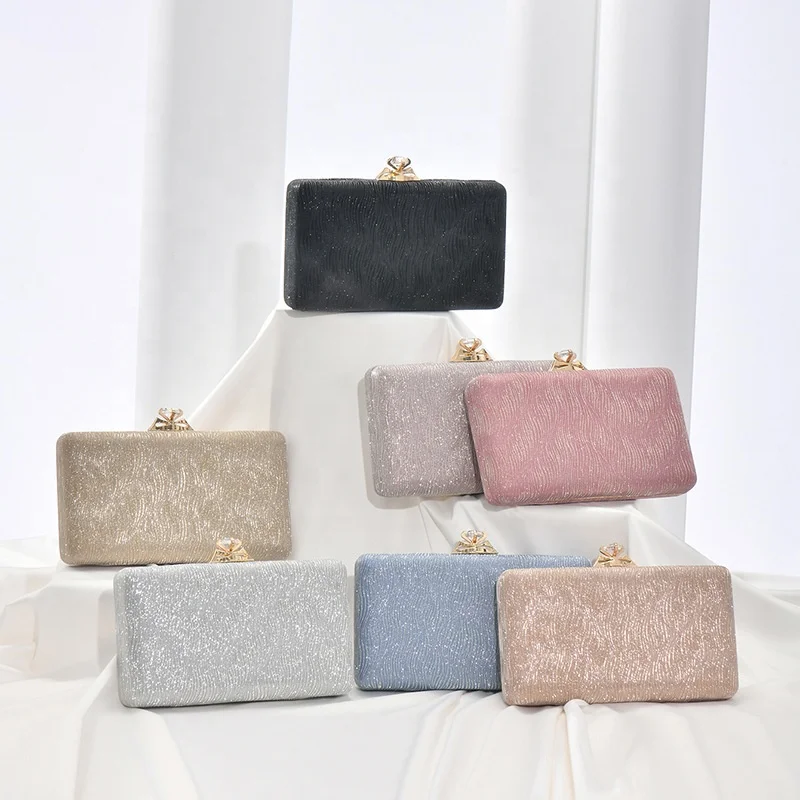 

New pleated glitter handbags shoulder clutch evening bags wholesale purses and handbags clutch purse for women luxury