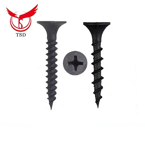
Stainless Steel Black Cross Recessed CSK Head Drywall Screws 