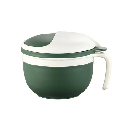 

304 stainless steel removable lunch box with tableware instant noodles bowl microwaveable S