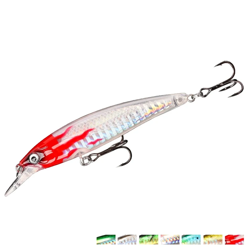 

HUI PING 110mm 13g Fishing lures Minnow artificial bait sea bass lure Floating Baits DW11, 7 colors