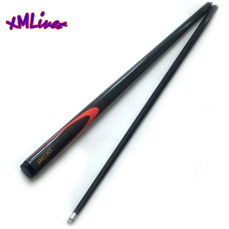 

xmlivet Black Carbon fibre Billiard Cues 9.5mm tip 1/2 split pool cue sticks carbon snooker cue sticks colorful wholesale