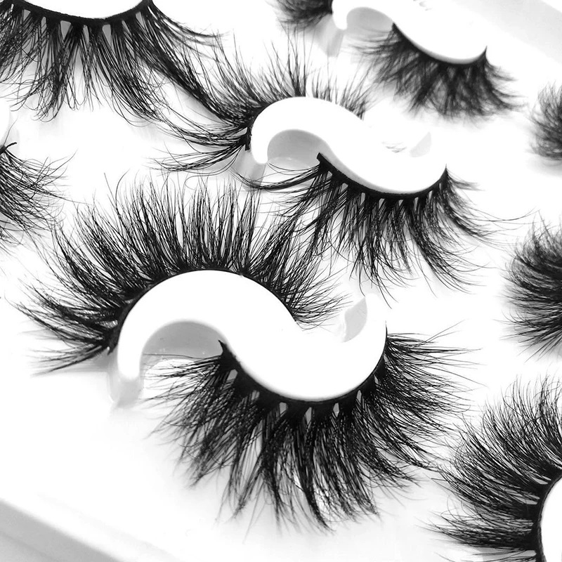 

25mm 3D wholesale exaggerate custom private label packaging real mink false eyelashes in bulk create your own lashes, Natural black
