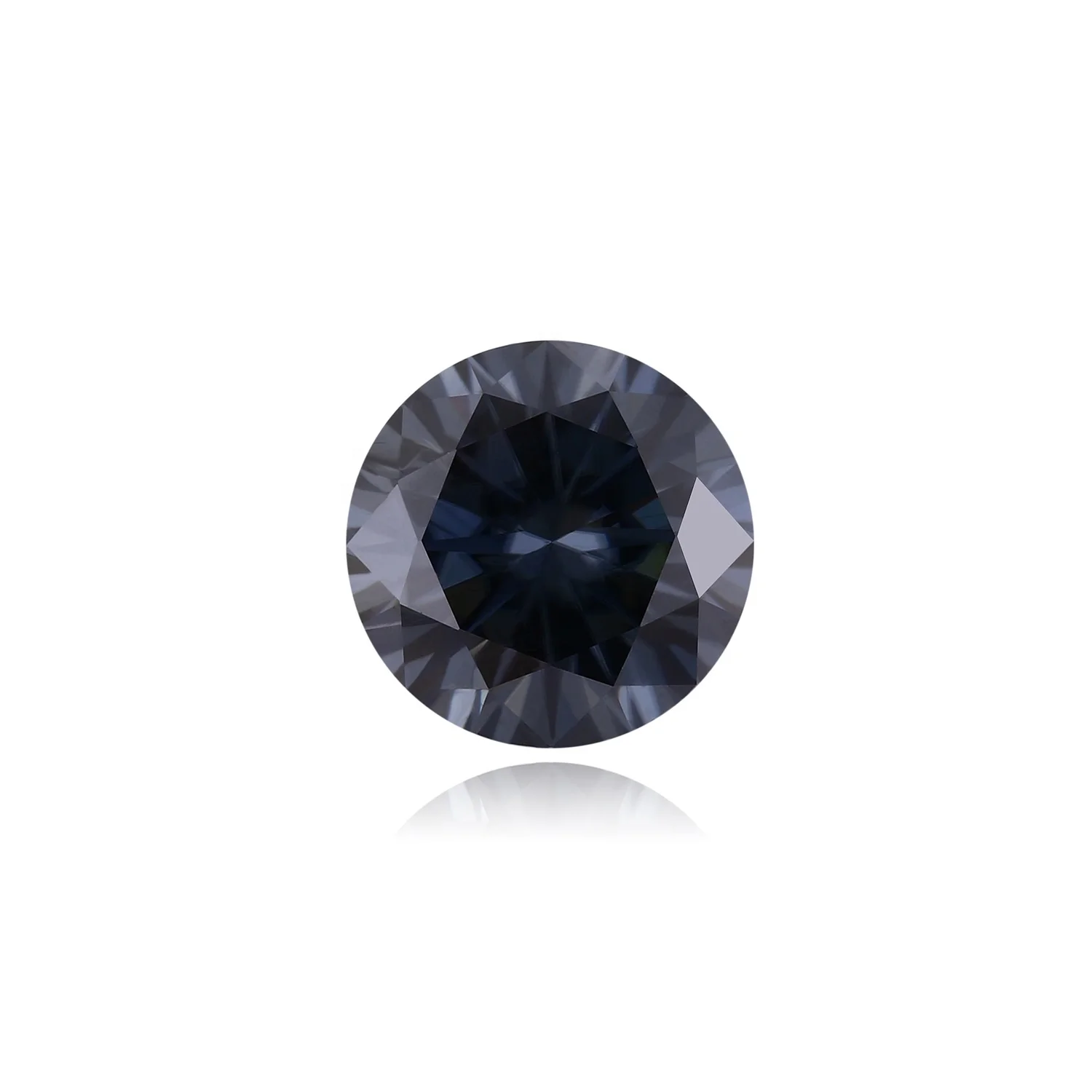 

Megan Wholesale factory price round grey gray colored brilliant cut low price DEF synthetic moissanite diamond stone for ring, Fashionable