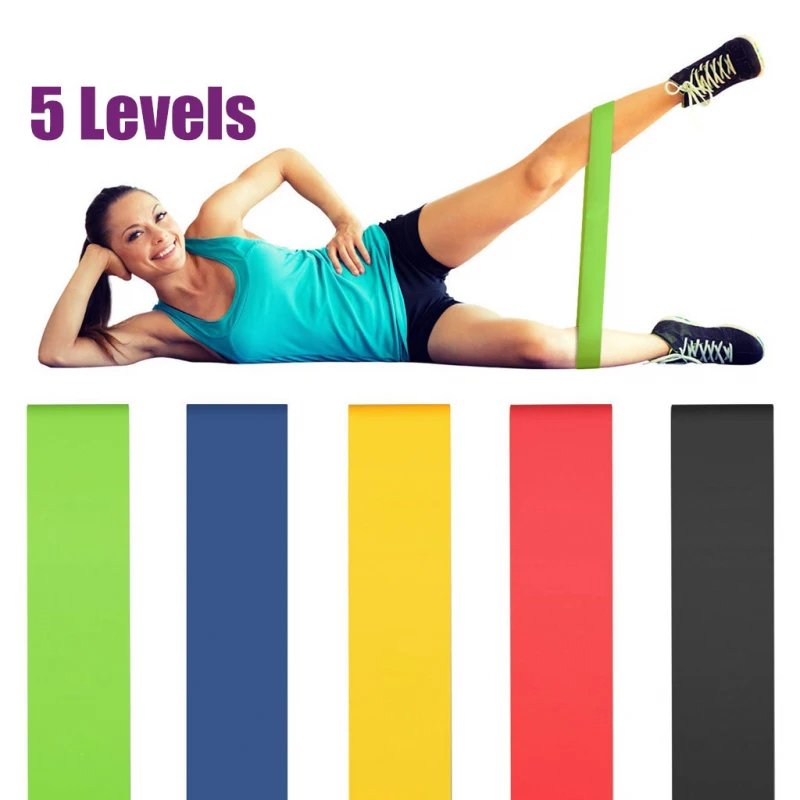

Designer Black Resistance Leagues Yoga Fitness Exercise Training Elastic Latex Material Resistance Bands Set With Logo, Black,red,yellow,green,blue