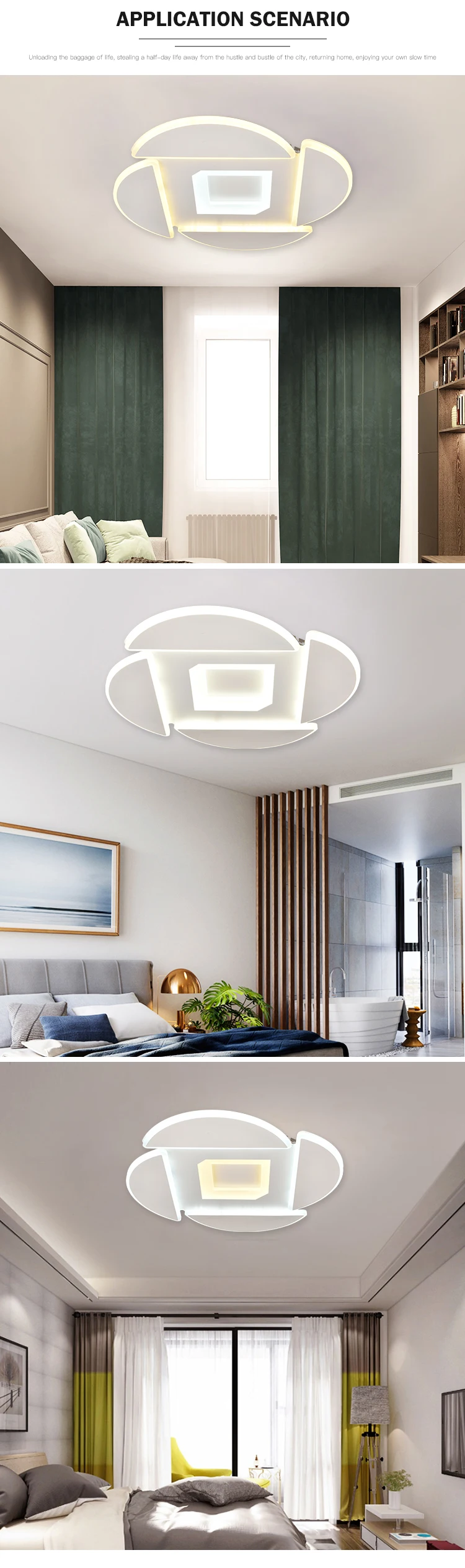 New design modern home decorative led mounted fixture design ceiling light