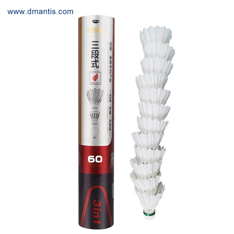 Top Duck Natural Feather Badminton Shuttlecock for Professional Player