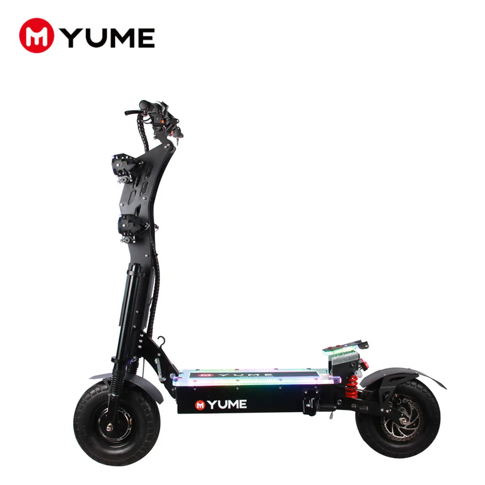 

YUME powerful 2 wheels 7000w folding electric scooter off road 11" wide wheel best electric scooter for adults with seat
