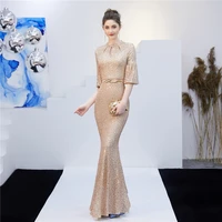 

16222 # luxury evening dresses from dubai sexy woman evening prom bridesmaid dress