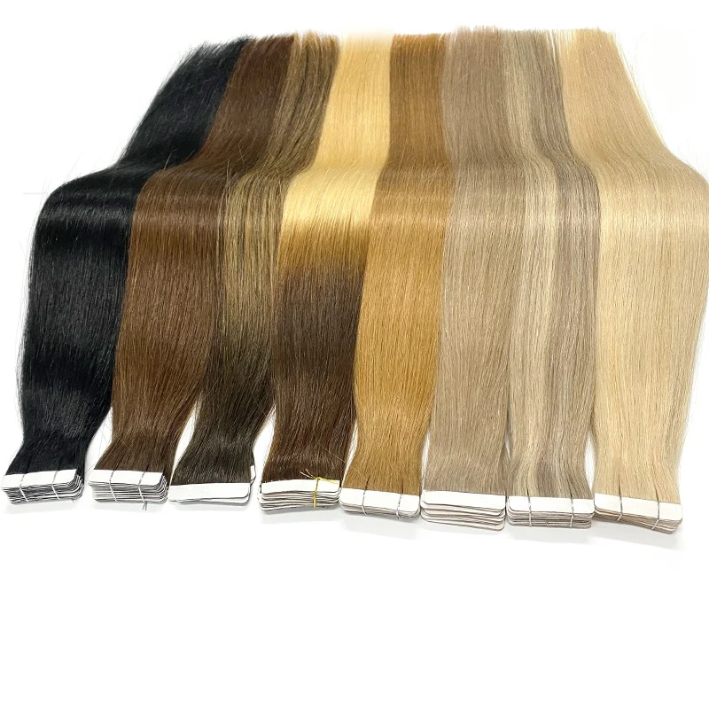 

Nobleshiny Hair Drop Shipping Shandong Qingdao Supplier High Quality Russian Remy Natural Russian Tape In Hair Extension 20 Inch