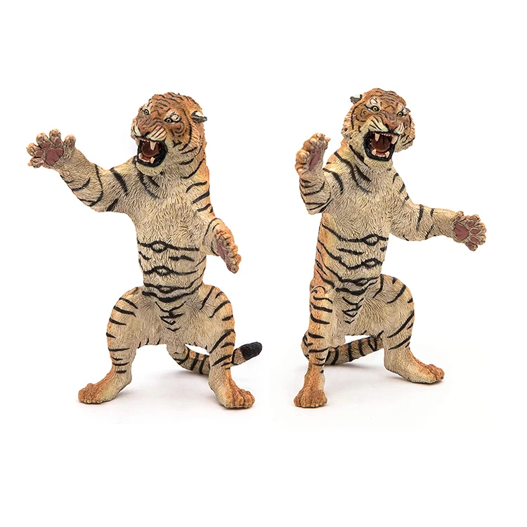 Customized Wholesale Hand Painted Realistic Resin Papo Standing Tiger