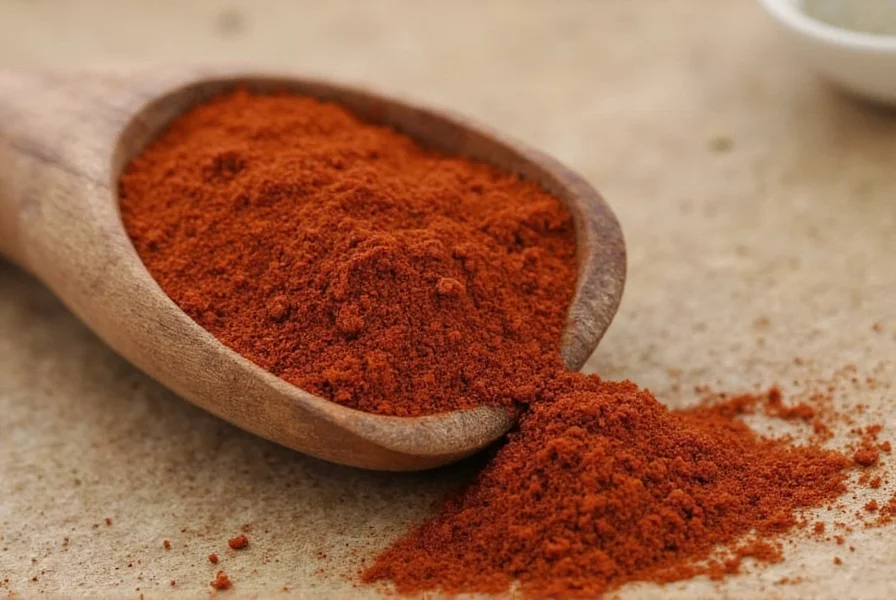 Close-up view of allspice berries showing whole dried berries next to ground allspice powder on wooden cutting board