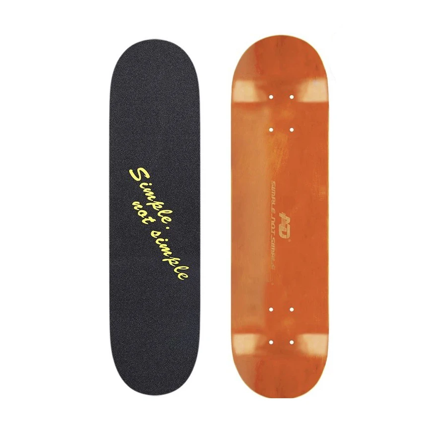 

31 Pro Complete Skateboard 7 Layer Russian Maple 95A PU wheels dye color high density griptape skateboard in stock, Customized