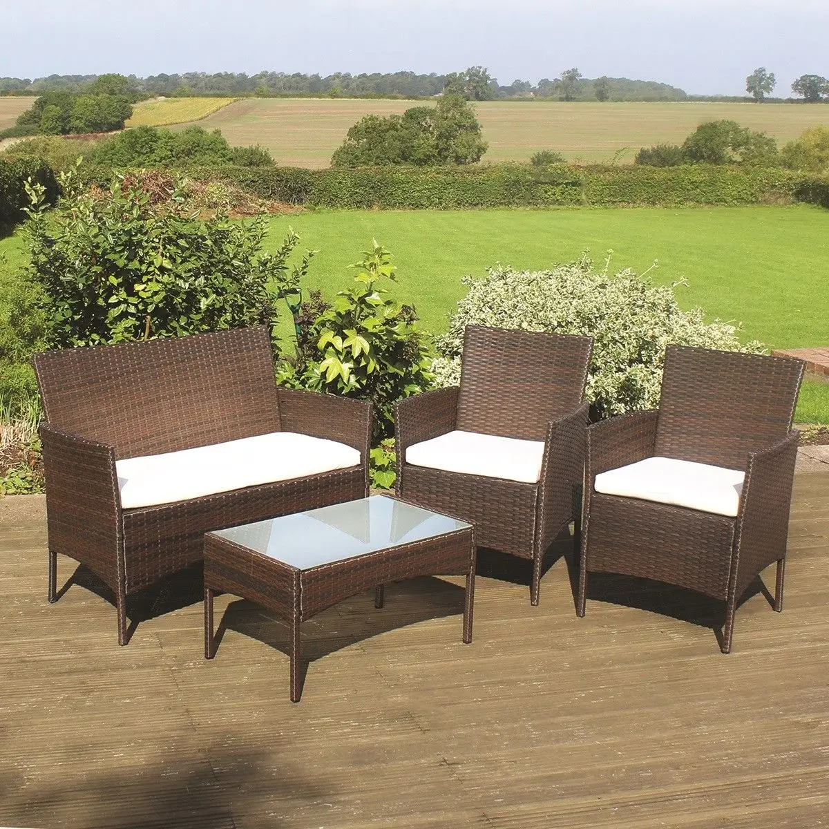 Pe Rattan Outdoor Garden Set With Table And Chair For Patio Use Buy