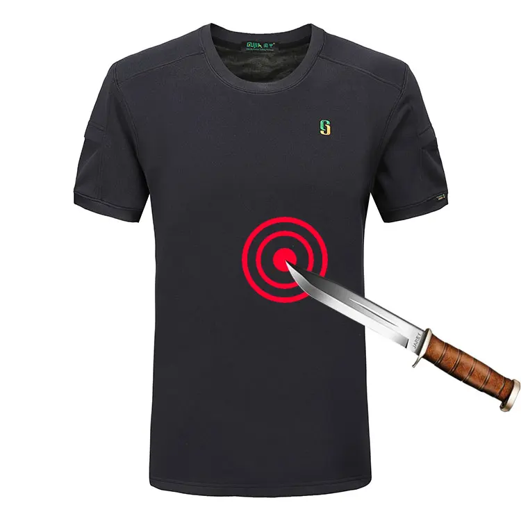 

New style wear cut tear resistant safety protective T shirt for security staff