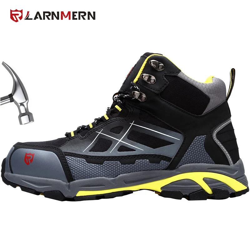 

LARNMERN Work&Safety Boots Steel Toe Cap Shoes Breathable Spring Summer Rubber Non-slip Anti-static For Work