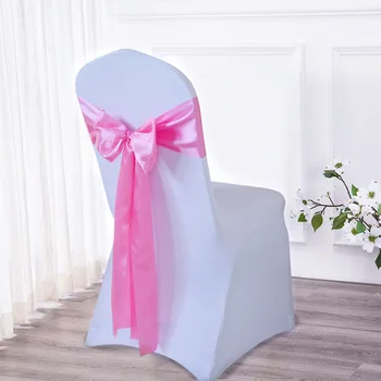 Spandex Chair Sashes Bows Hot Pink Chair Sashes Chair Sashes