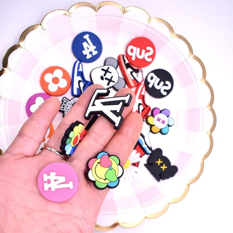 

Custom designer brand logo shoes charm luxury crocodile Charm