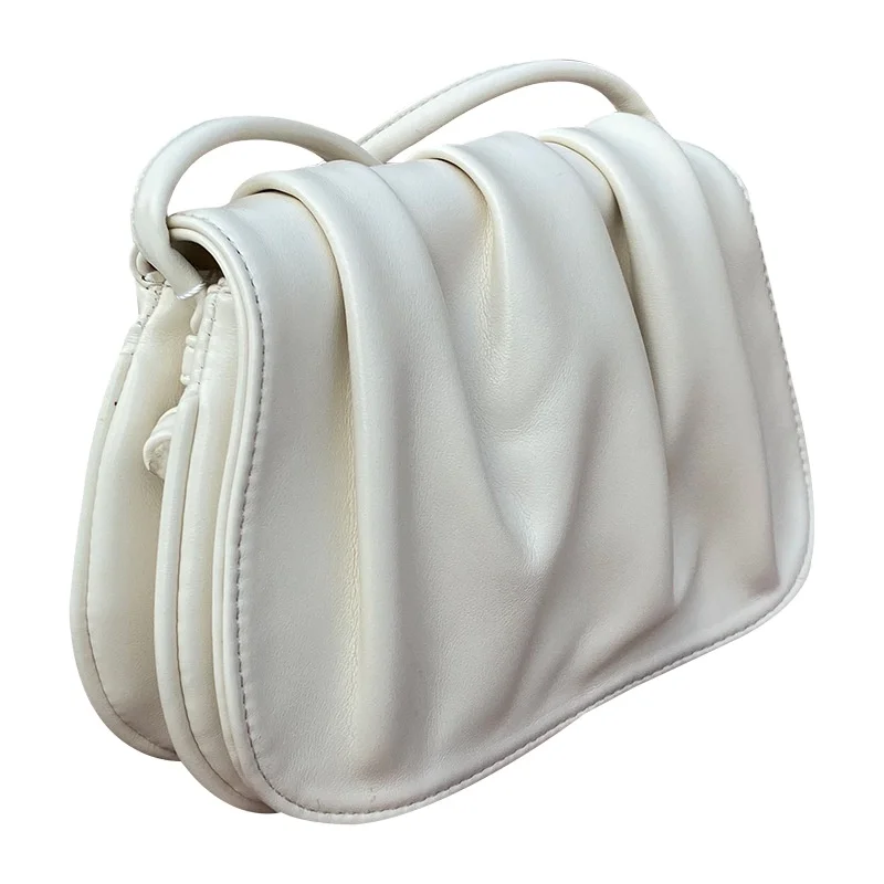 

Wholesale new ladies fashion women bag single shoulder pu leather soft cloud handbags, Customizable