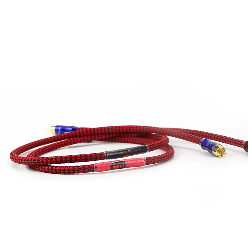 

High Quality Monster 24k Gold Plated 2rca To 2 Rca OFC Audio Cable Wire Cord