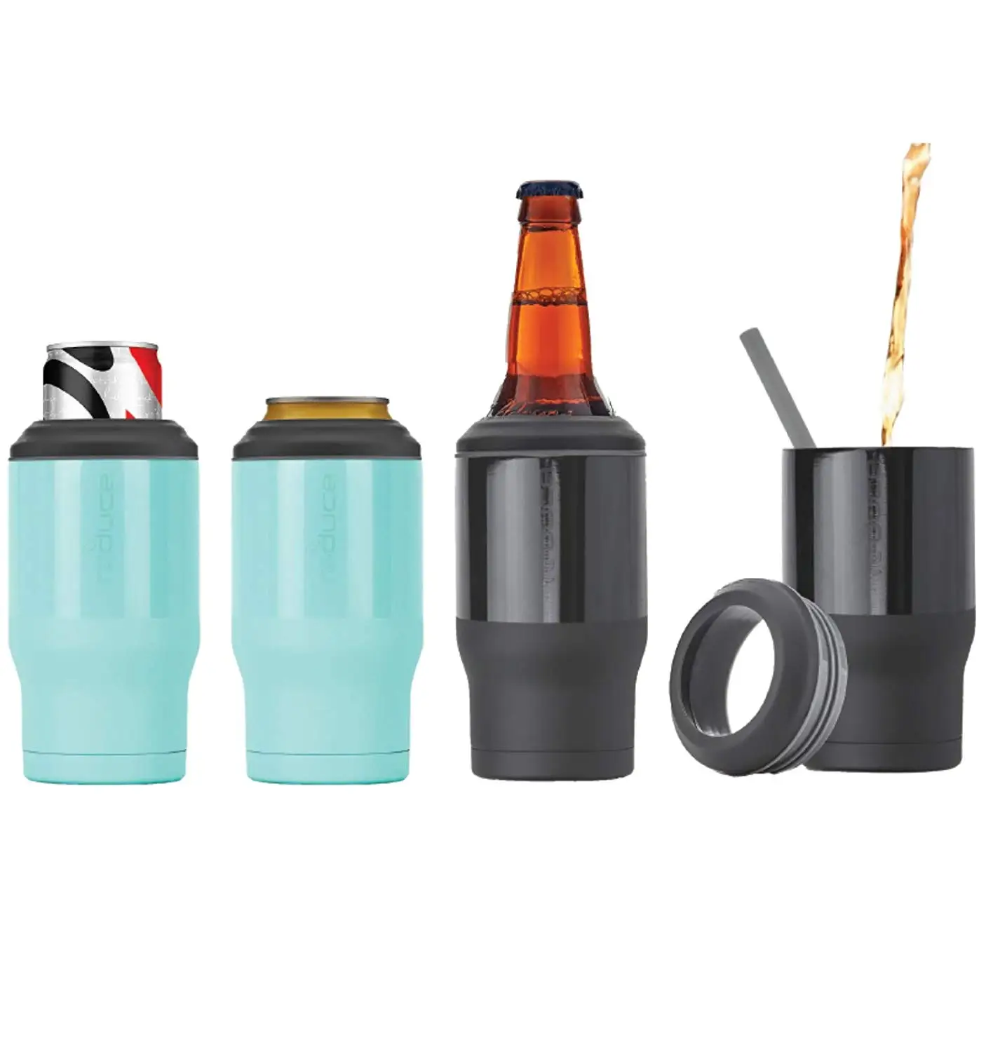 Double Wall Vacuum Insulated Beer Bottle Insulator Stainless Steel Beer