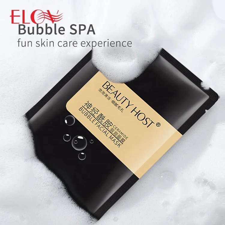 

Newest Hot Selling Popular Skin Care Private Label Cleansing Pore Purifying Charcoal Face Mask Bubble Foam Sheet Mask Facial