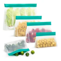 

Hot Selling Amazon Reusable Solid Stand Up PEVA Food Storage Bag