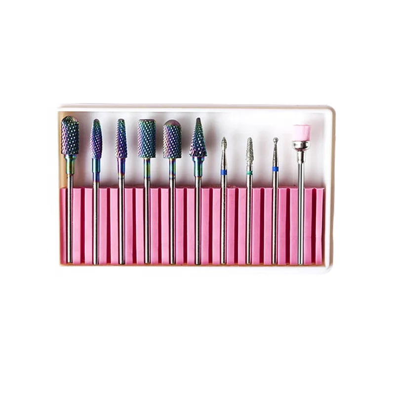 

Lidan Nail Polishing Tools Ceramics Tungsten Steel Alloy Polishing Head Set Sanding And Polishing Exfoliating 10-Piece Set, Photo