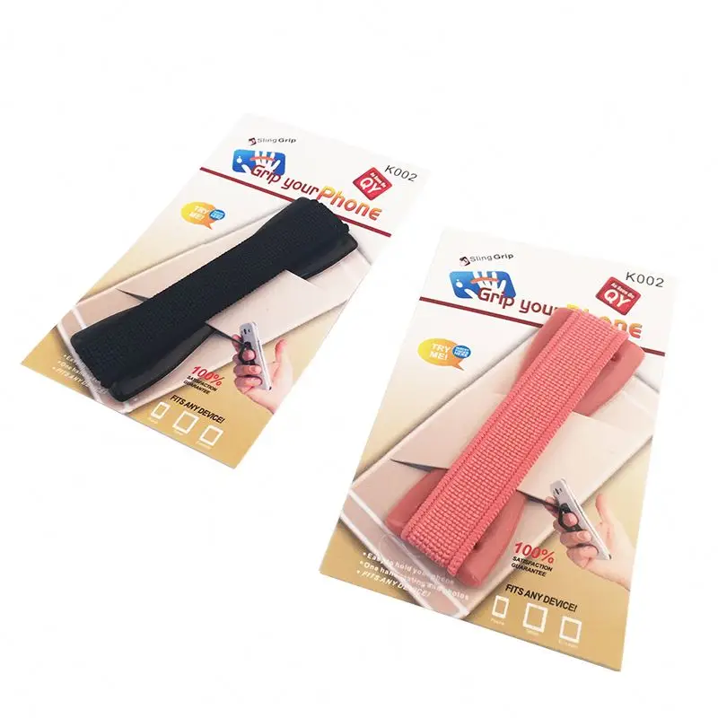 

Mobile phone security strap holder TOLtm silicone finger mobile phone holder, Blue, silver, purple, red