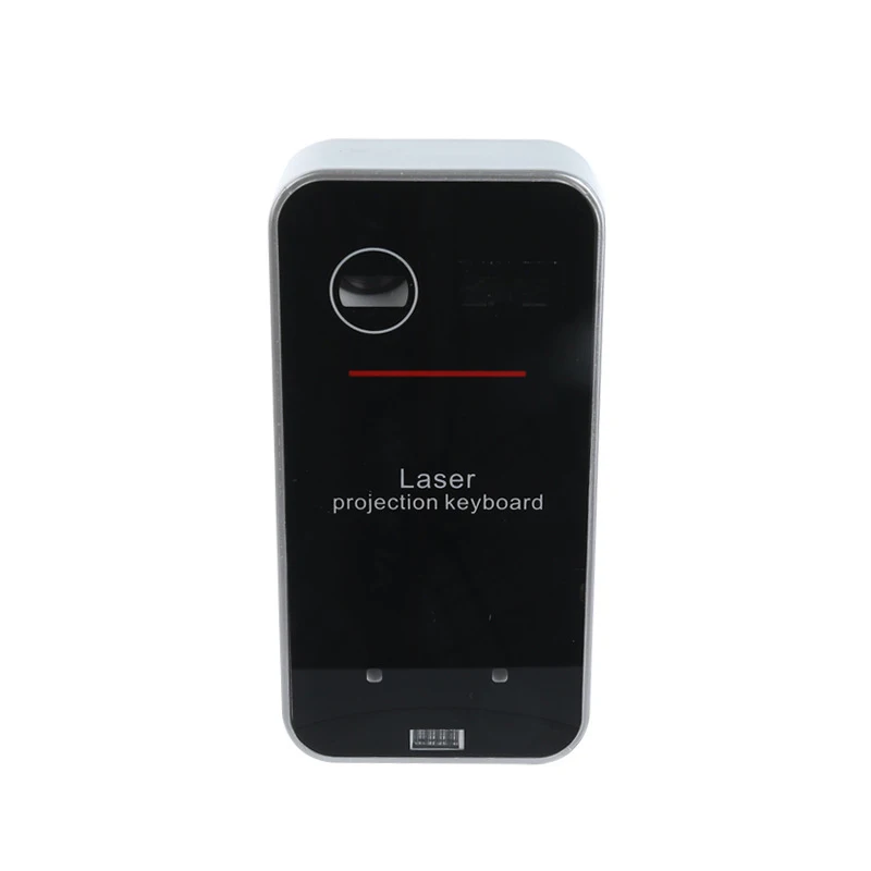 

Hot Sale Wireless Projection Mini Virtual Keyboard with Mobile Holder and Power Bank Function, Black white