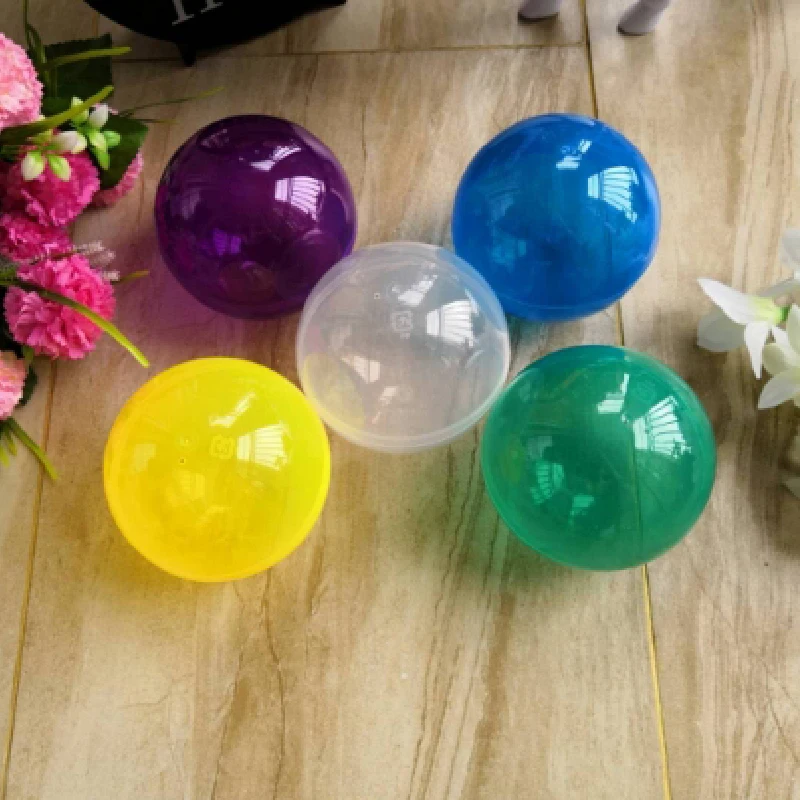 Plastic Lottery Balls 4cm 5cm Open Plastic Balls Hollow Plastic Balls