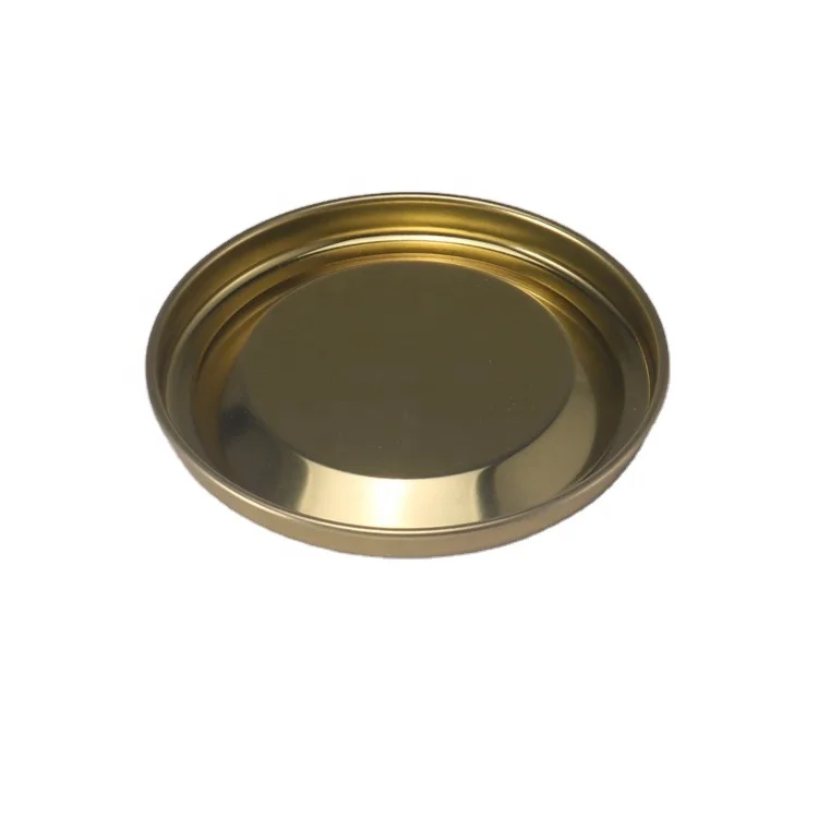 

99mm Removable Top Metal Lid Cap Plug Tinplate Can Cover For Paper Tube