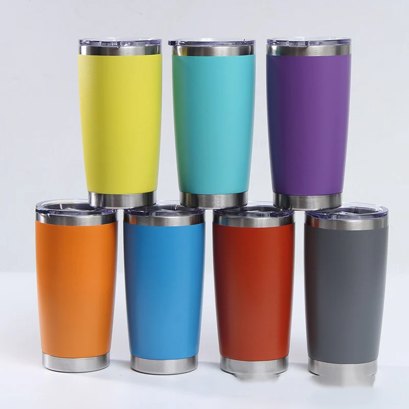 

Wholesale 590ML Double Wall Tumbler Stainless Steel Travel Mugs Vacuum Coffee Cups Vacuum Insulated Water Bottle