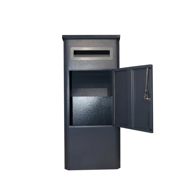 

Outdoor Area Design Black Producer Amazon Residential Modern Lock Post Packaging Postbox Mailbox, Dark grey, light green, light cream or customized