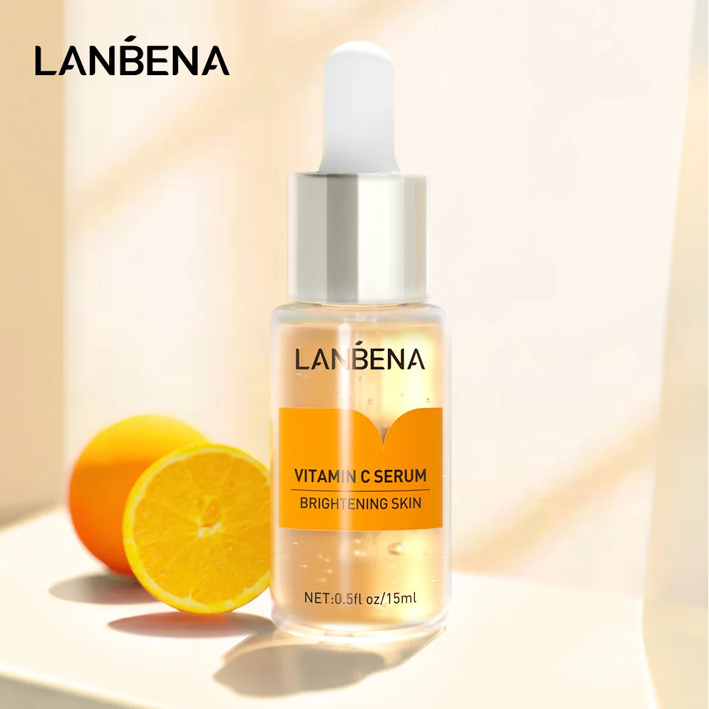 

LANBENA Vitamin C Facial Serum Anti Aging Brightening Whitening Skin Serum Free Shipping