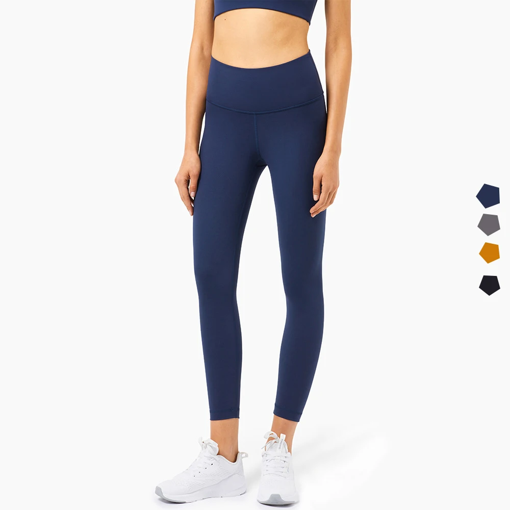 

2021 leggings with pockets seamless yoga gym butt lift high waist workout leggings