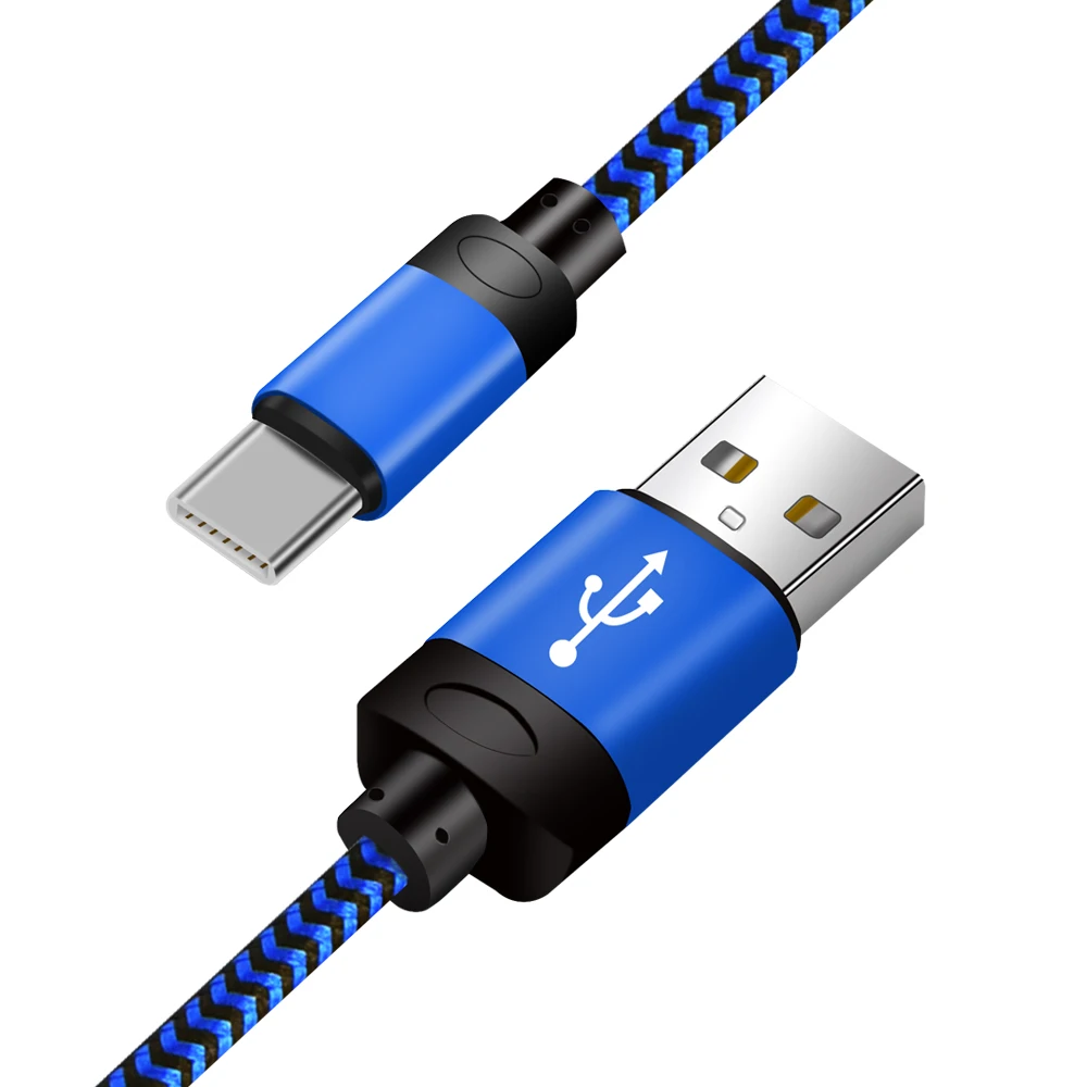 

For iphone accessories 10ft Braided charging cable Metal case 2A fast data cable, Colorful