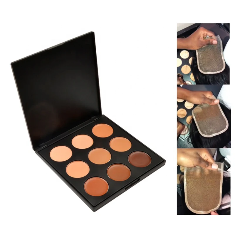 

Wholesale waterproof durable contouring concealer Private label custom concealer palette, 9 colors