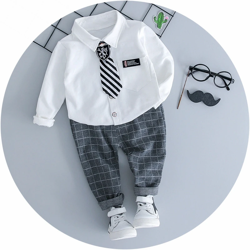 

Baby Boy Clothes For Children Fashion Suit Newborn Clothes Set Autumn Winter Baby Clothes T-shirt+Pants Outfits Infant Clothing