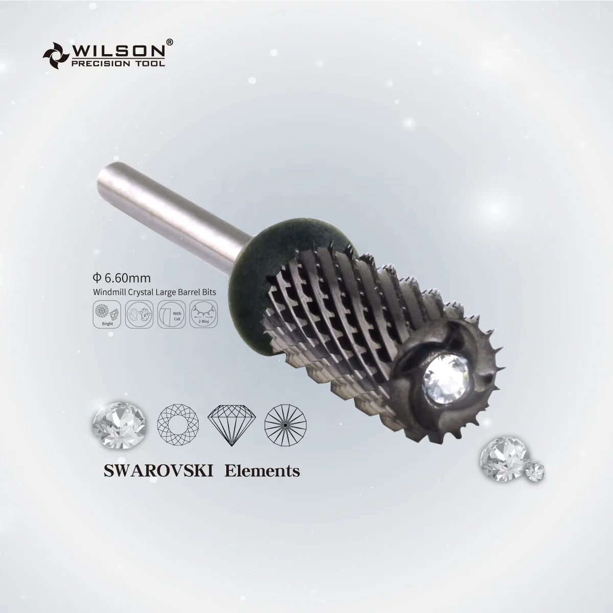 

RTS/Windmill Crystal Large Barrel Bits/ Black Coating WILSON carbide nail bit Professional Remove Acrylic nail bit