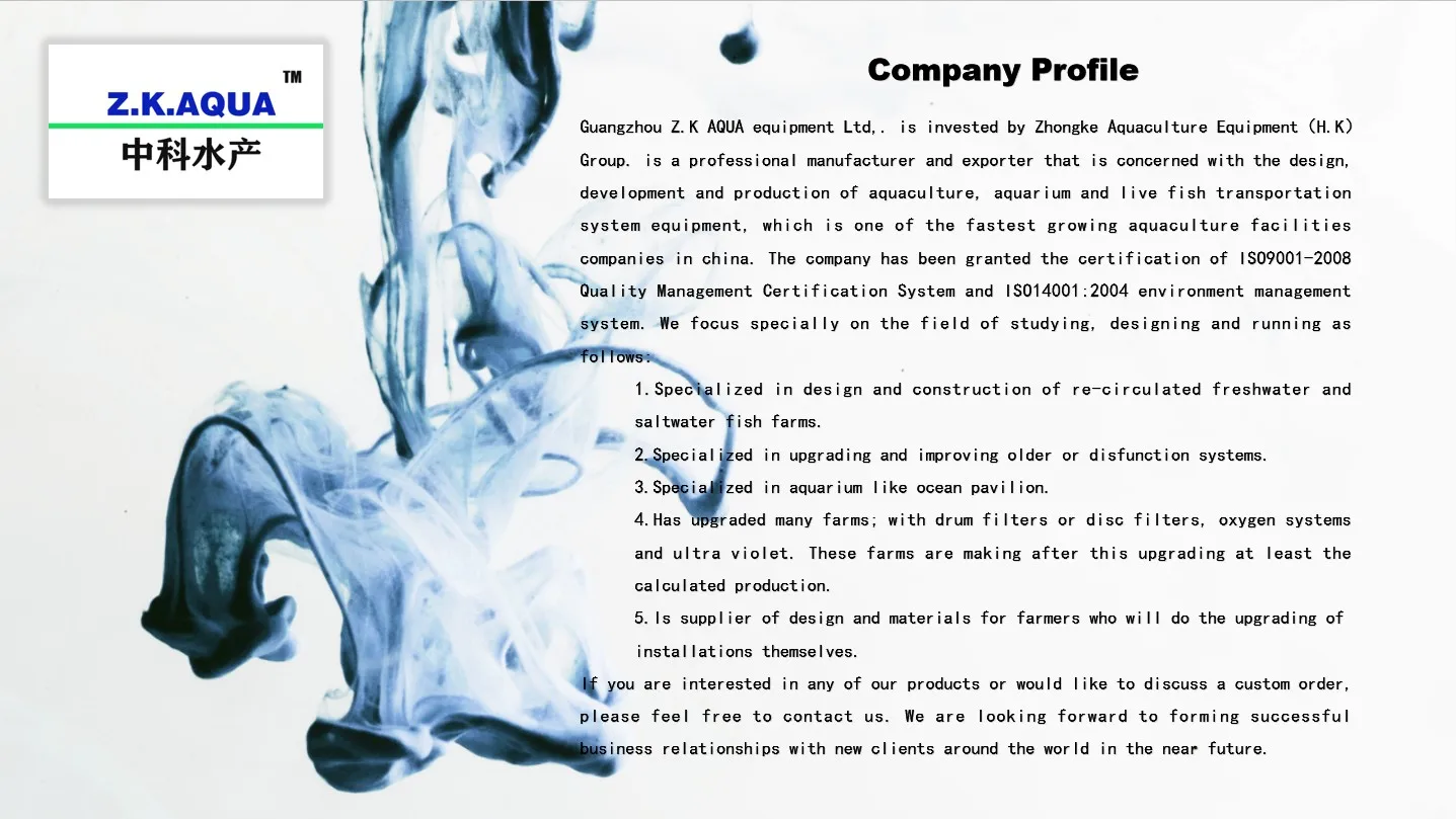 customized live fish chamber