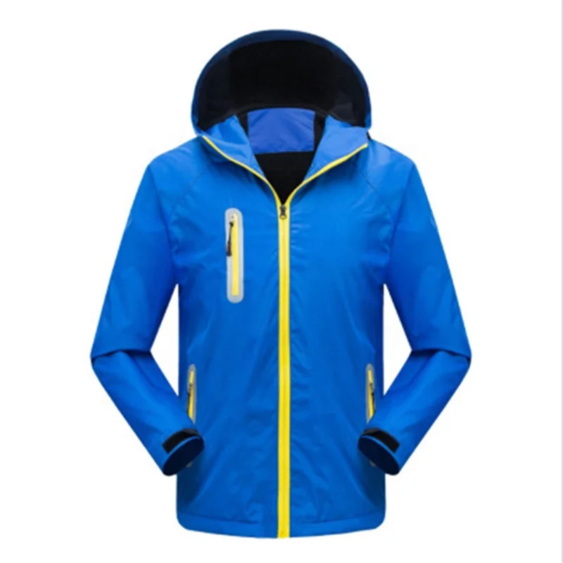 

Custom Autumn Zipper-up Reflective Stripe Outdoor Jacket Full Sleeves Solid Hooded Men's Jackets, Yellow/orange/black/navy blue/red/blue