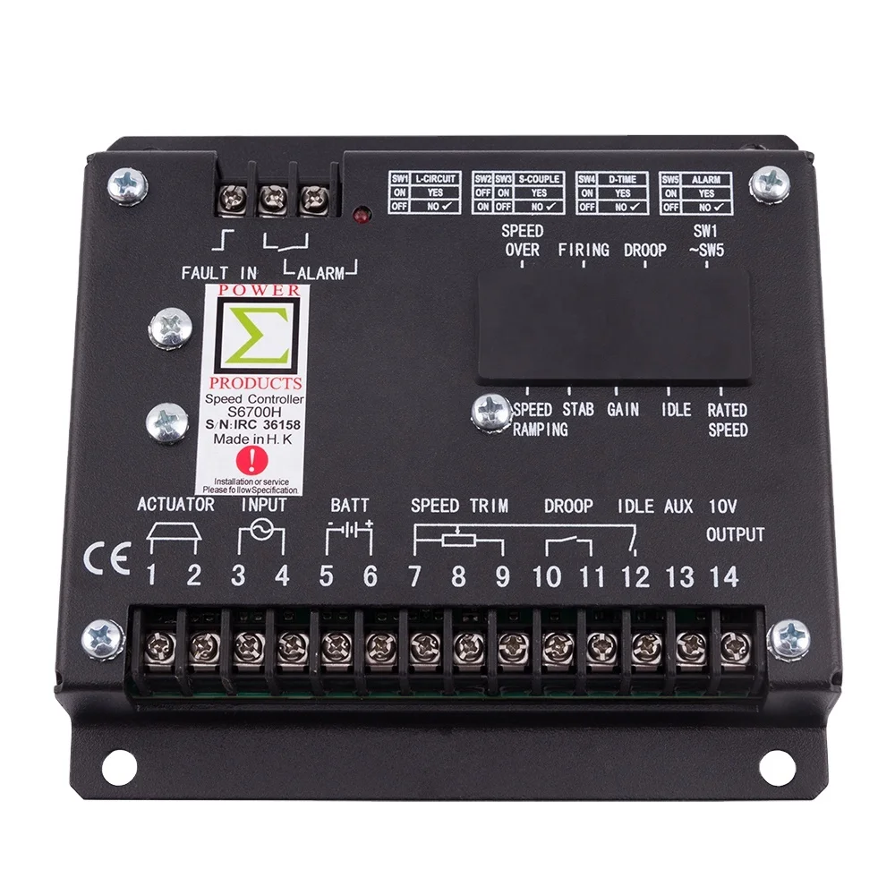 

Diesel generator speed controller electronic governor 6700H