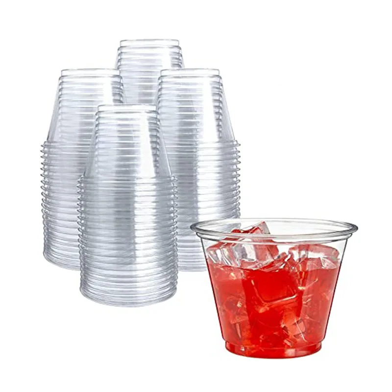 

Customized Printing Clear 5 7 8 9 10 12 14 oz PET PP Disposable Milkshake Coffee Juice Boba tea Smoothie Plastic cups with lids