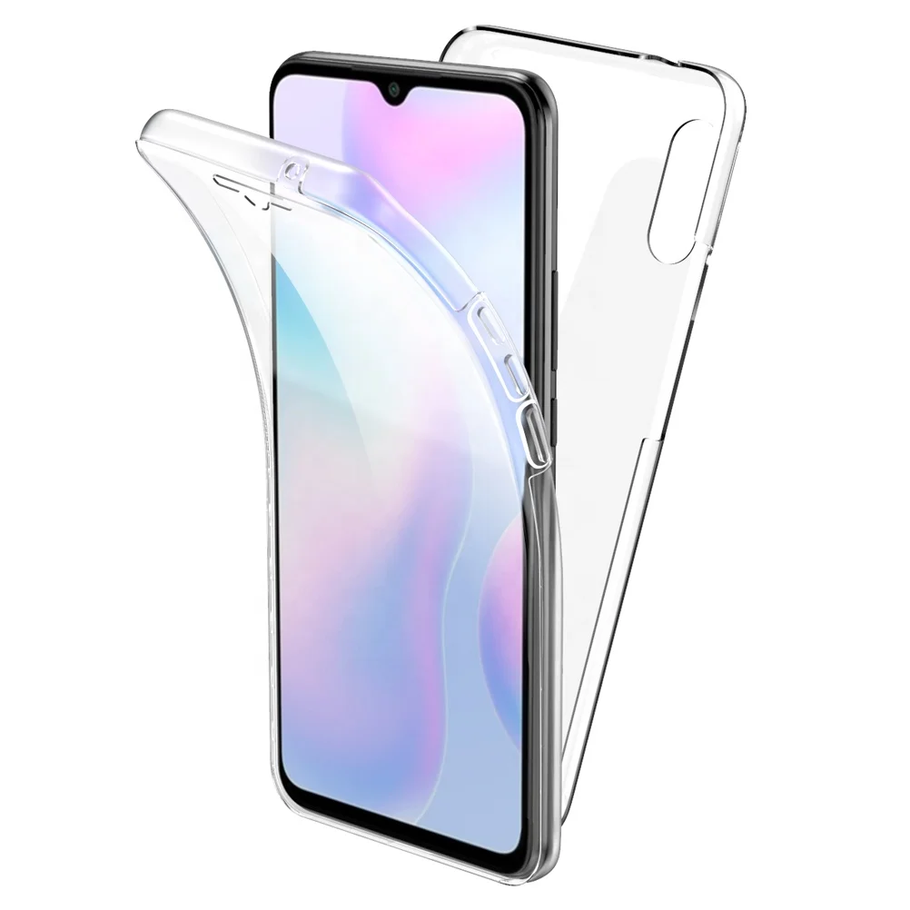 

High Quality 360 Fully + PET Resist Film Transparent Full Protect Phone Case For Xiaomi Redmi 9A