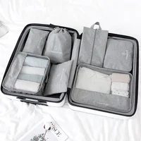 

2019 Amazon Best Seller Mesh Travel Storage Bags Set Travel Luggage Set with 7 Packs